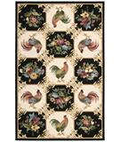 Country Heritage H-319 Black # 22989 
 
 1'  9''  X 2'  9''  $50.00
 2'  6''  X 4'  2''  $112.00
 2'  3''  X 8'  Runner $170.00
 3'  6''  X 5'  6''  $180.00
 5'  3''  X 8'  3''  $370.00
 7'  6''  X 9'  6''  Oval $670.00
 8'  X 11'  $840.00